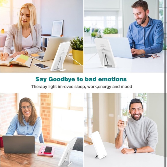 Light Therapy Lamp, UV-FREE, Ultra-Thin Therapy Light, Timer Function - Picture 5 of 7